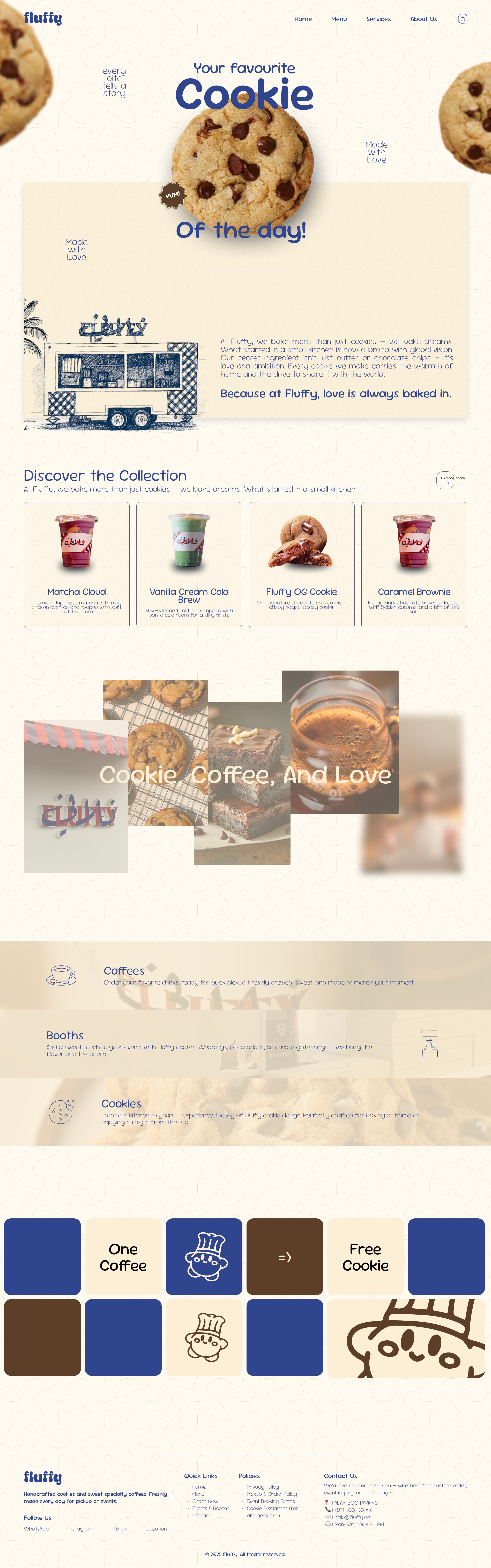Fluffy Cookies — bakery website